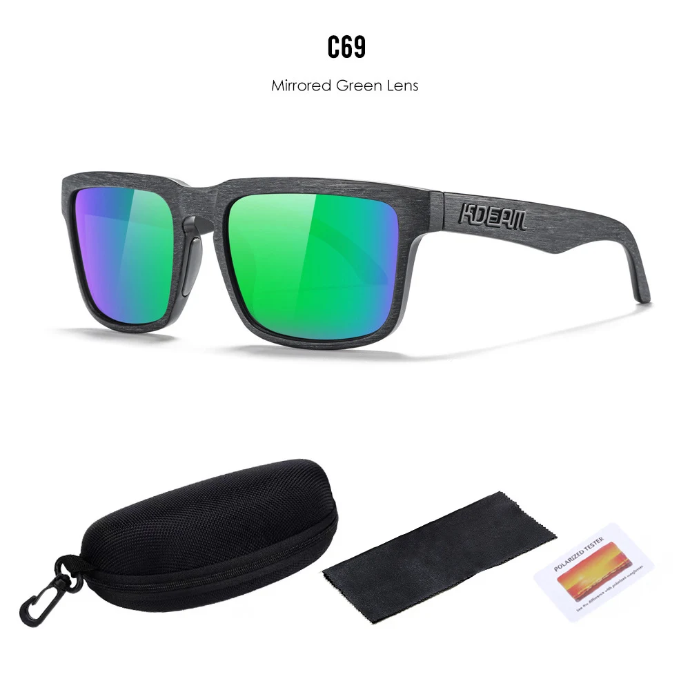 2025 Kdeam Polarisierte Sonnenbrille für Männer Frauen Mode Unisex Marke Trendy Outdoor Brillen Für Paar Spiegel rote Linse 7