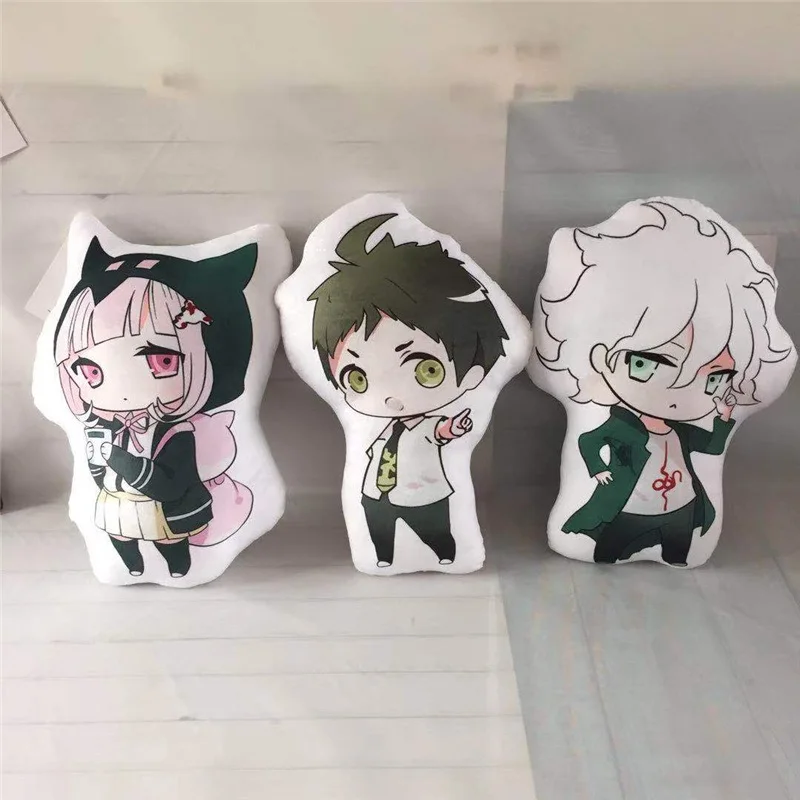 Danganronpa Trigger Happy Havoc 10cm Plush Doll Anime Danganronpa Hinata Hajime Nagito Komaeda Plush Pendant Cute Anime Soft Toy