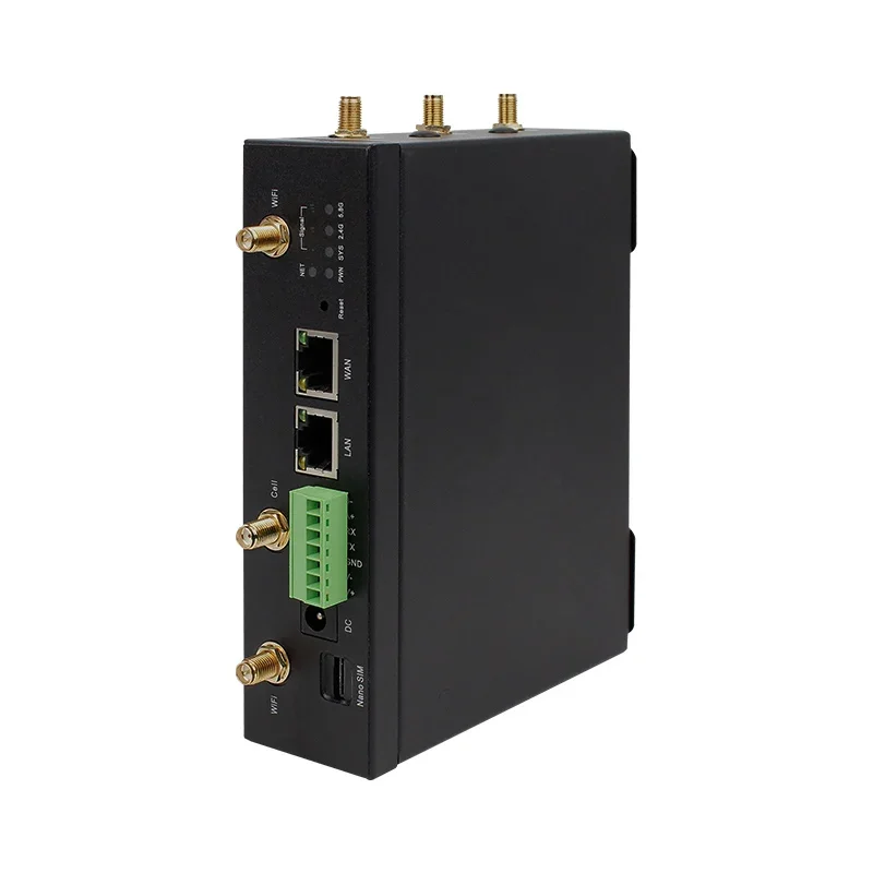 Hot Selling ST Din-Rail Installation Industriar Gateway Usa N66 N77 Band 5G M.2 Router 5G Modem Adsl Industrial Wifi Mini 5G Rou