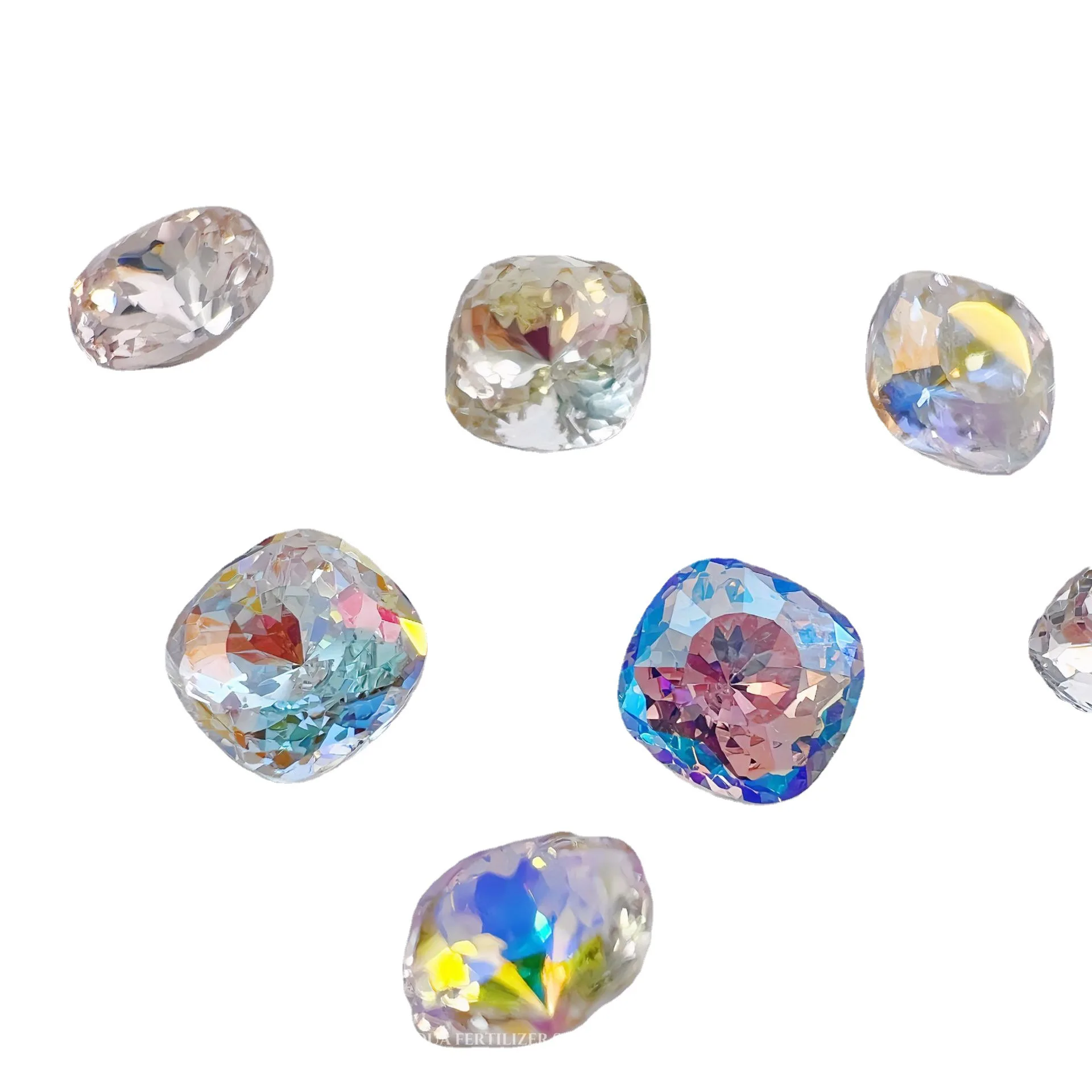 Neue Top Square Vogelnest Cut Fancy Kissen K9 Glas Steine Pointback Edelstein Kristall Strass Perle Für DIY Nail art Zubehör