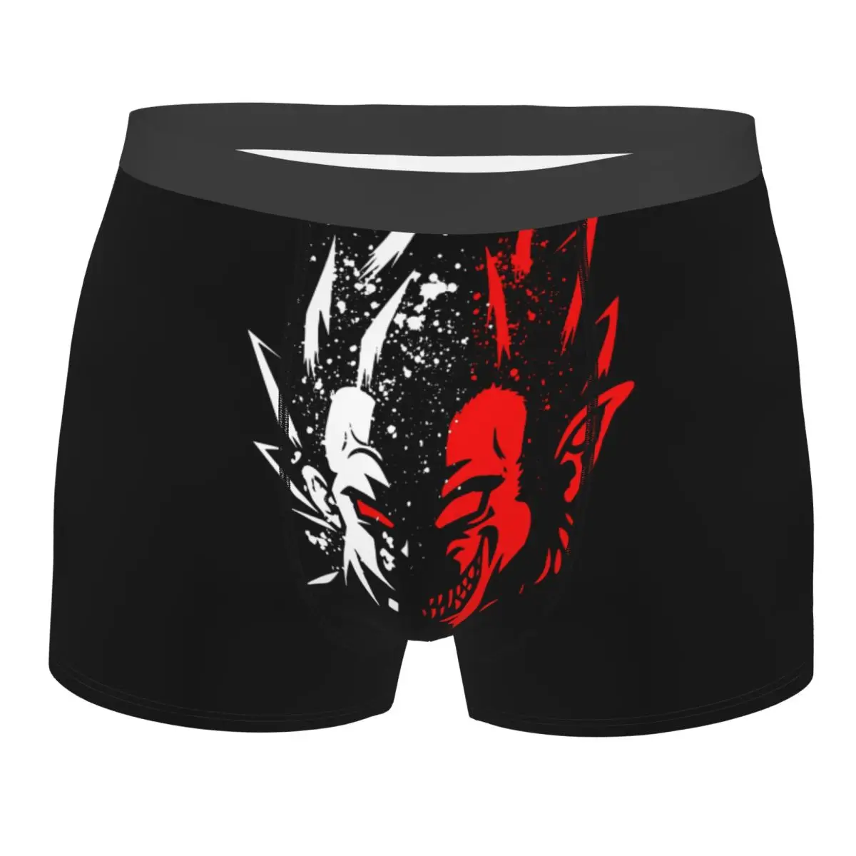 Boxer Vegeta Transformation Monkey Shorts Panties Men's Underwear Saiyan Dbz Dragon Ball Soft Underpants for Homme Plus Size