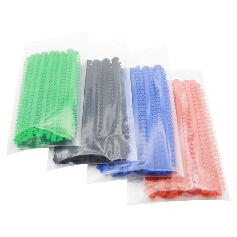 AG 20pcs/Park Dental Orthodontic Elastic Ligature Ties Bands for Brackets Braces Colourful to Choose  Dentist Ortho Materials