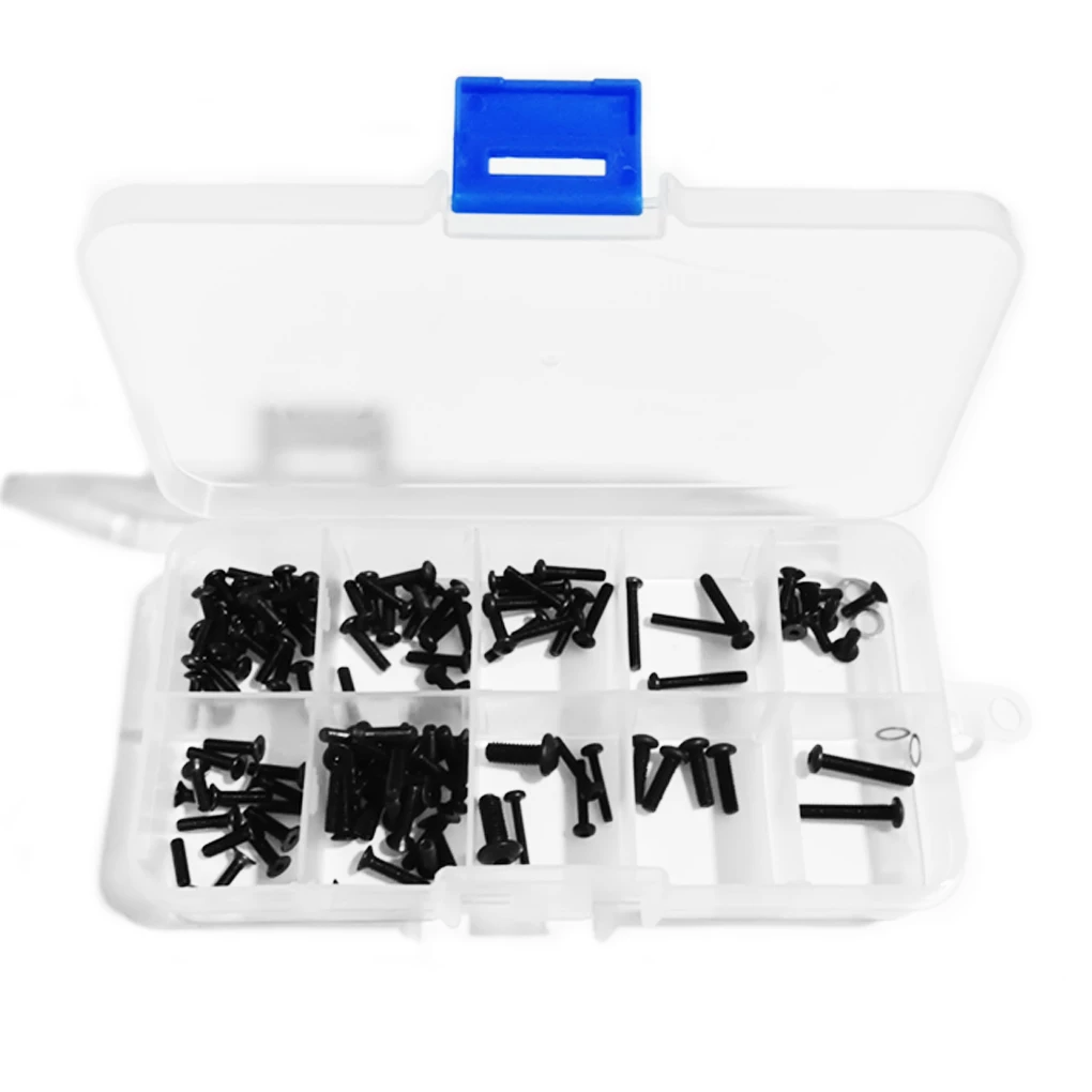 Steel Screws Kit Box Dust-proof RC Screws Kit Box For MJX 14210  14209 1/14 RC Car Upgrade Part