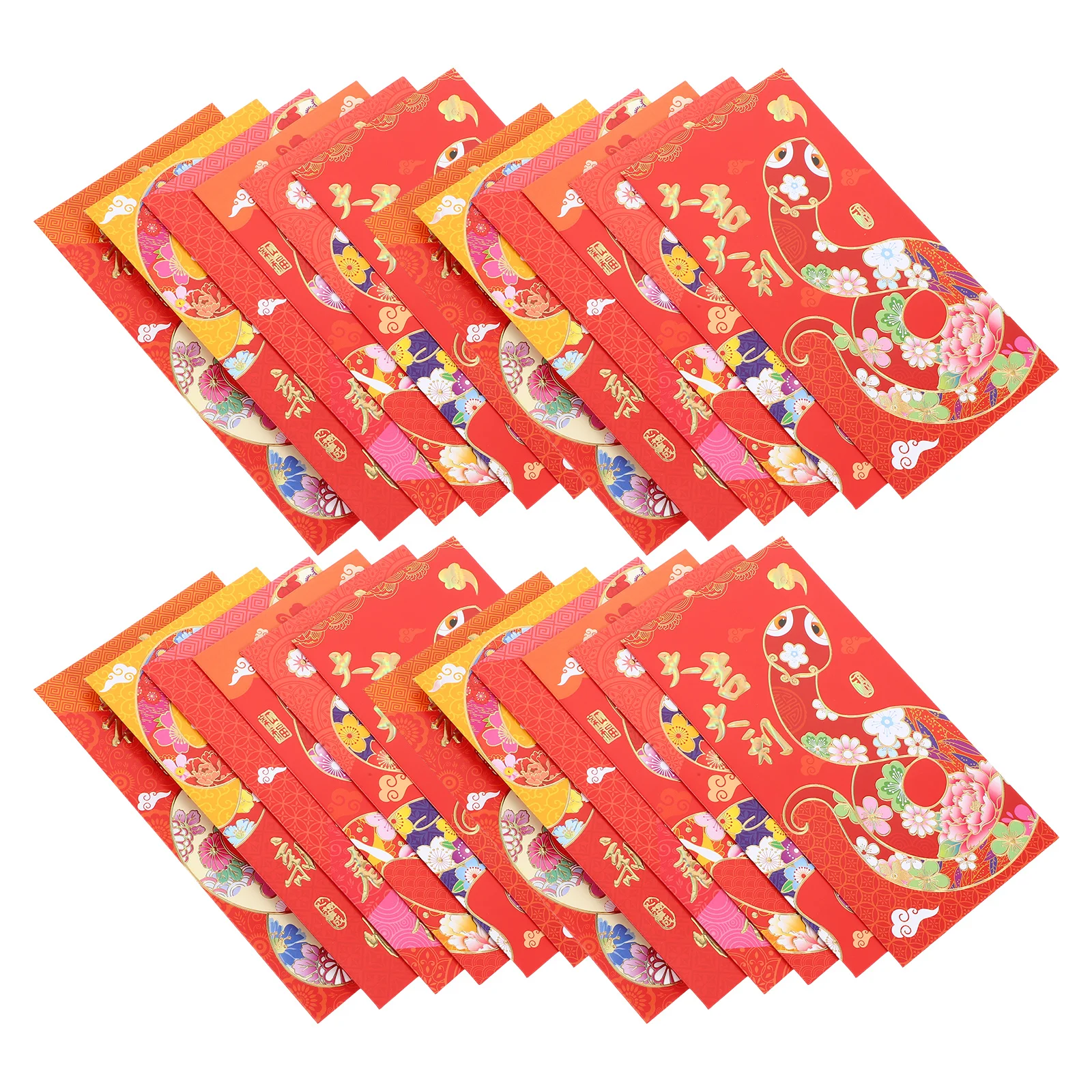 

30pcs Snake Year Red Envelopes Chinese New Year Decorations Lucky Money Bags for Wedding Events Family Gatherings