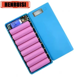 USB Power Bank Battery Charge Box 8*18650 Battery Charger Box Digital display panel Fast Charging with LED Digital Display Light