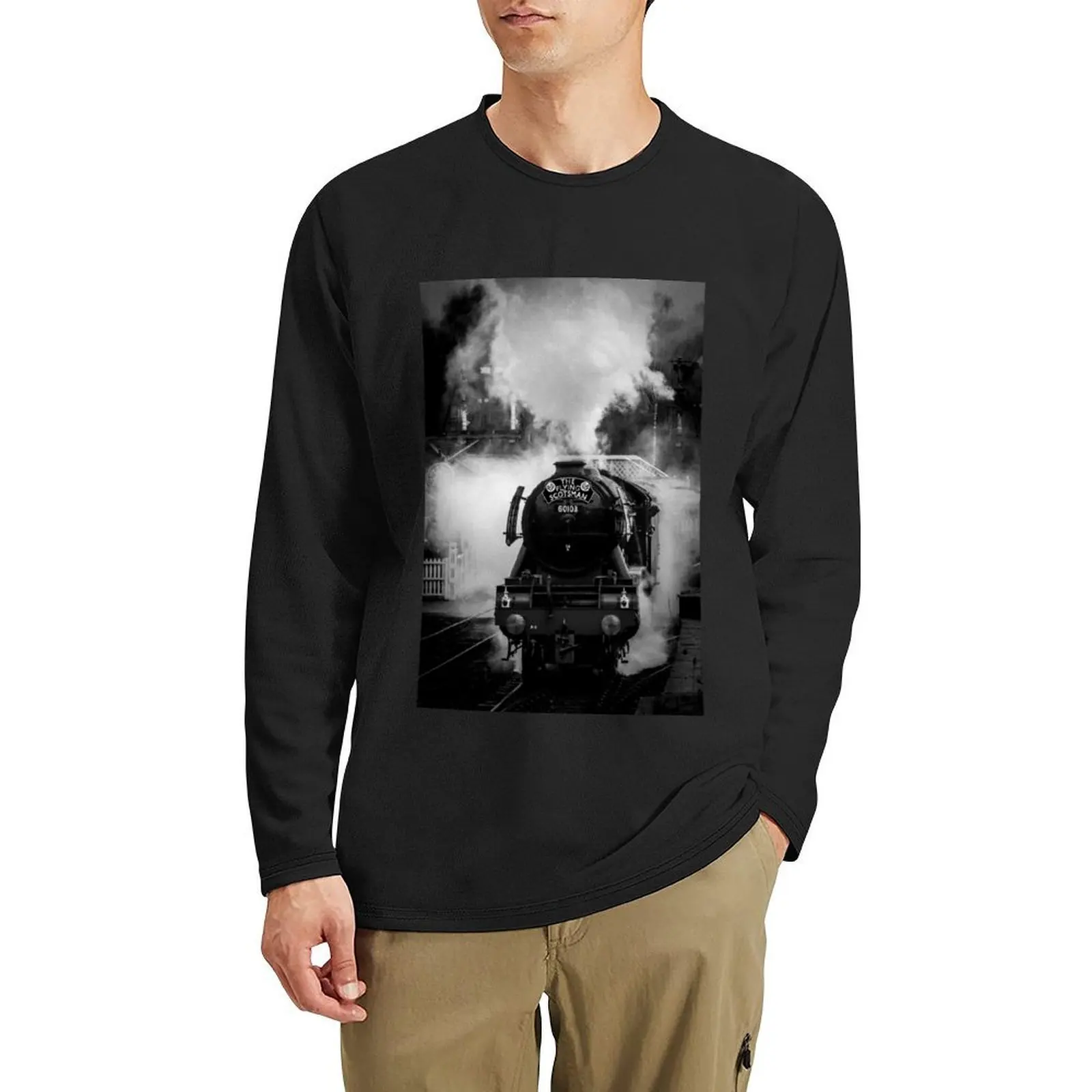 

The Flying Scotsman Long T-Shirt anime funny t shirt custom t shirt sweat shirts plain white t shirts men