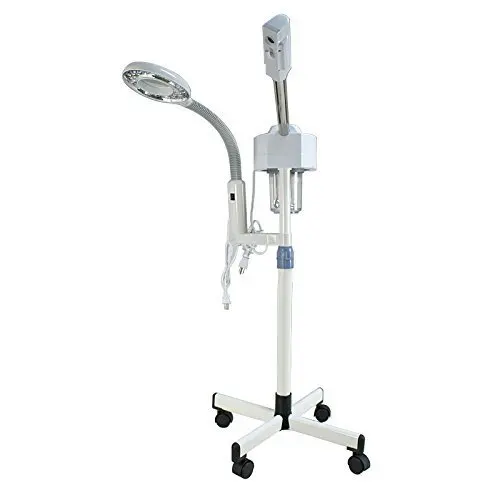 

Face Vaporizer 2 In 1 Nano Ion Heat Professional Spa Luxury Bracket Ozone Steam Manual Face Machine Steamer