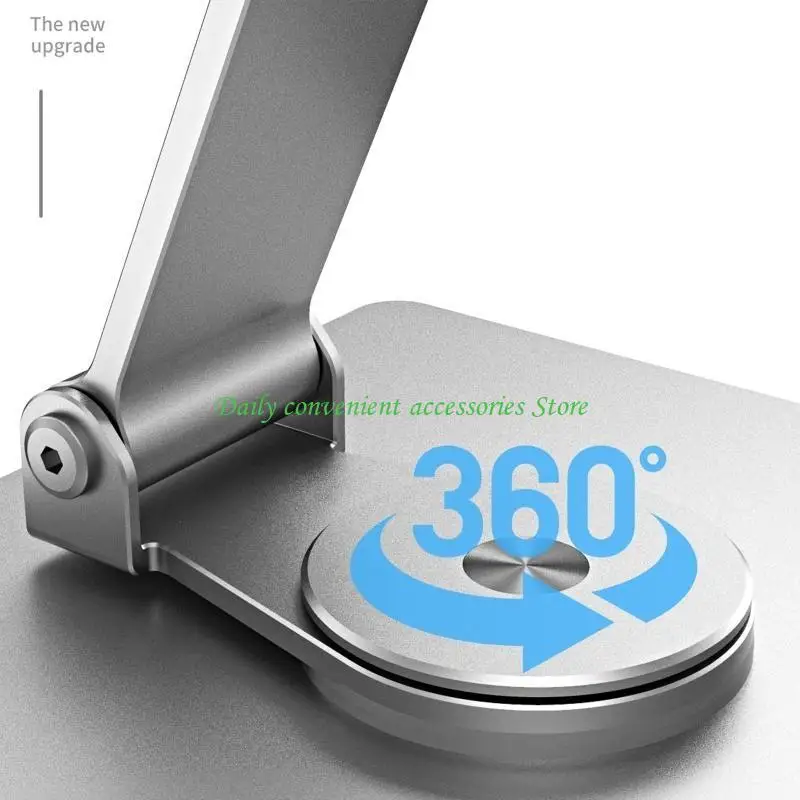 97QB حامل كمبيوتر محمول قابل للتعديل مع 360 قاعدة دوارة مريحة من الألومنيوم حامل الكمبيوتر المحمول قابلة للطي لمدة 10-17 "أجهزة #5