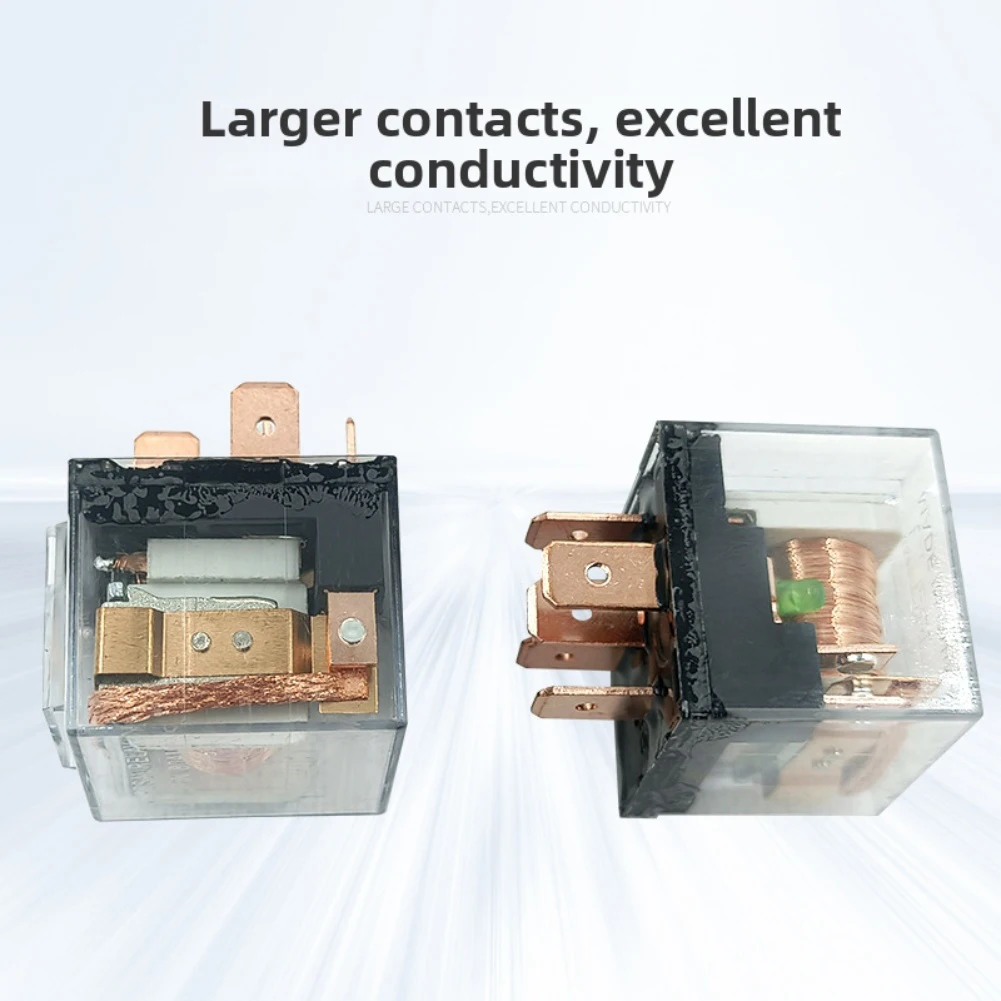 

12/24V Dual Contacts With 5-Pin Automotive Waterproof Relay Electrical Connector Clear Electrical Components Auto Control Device