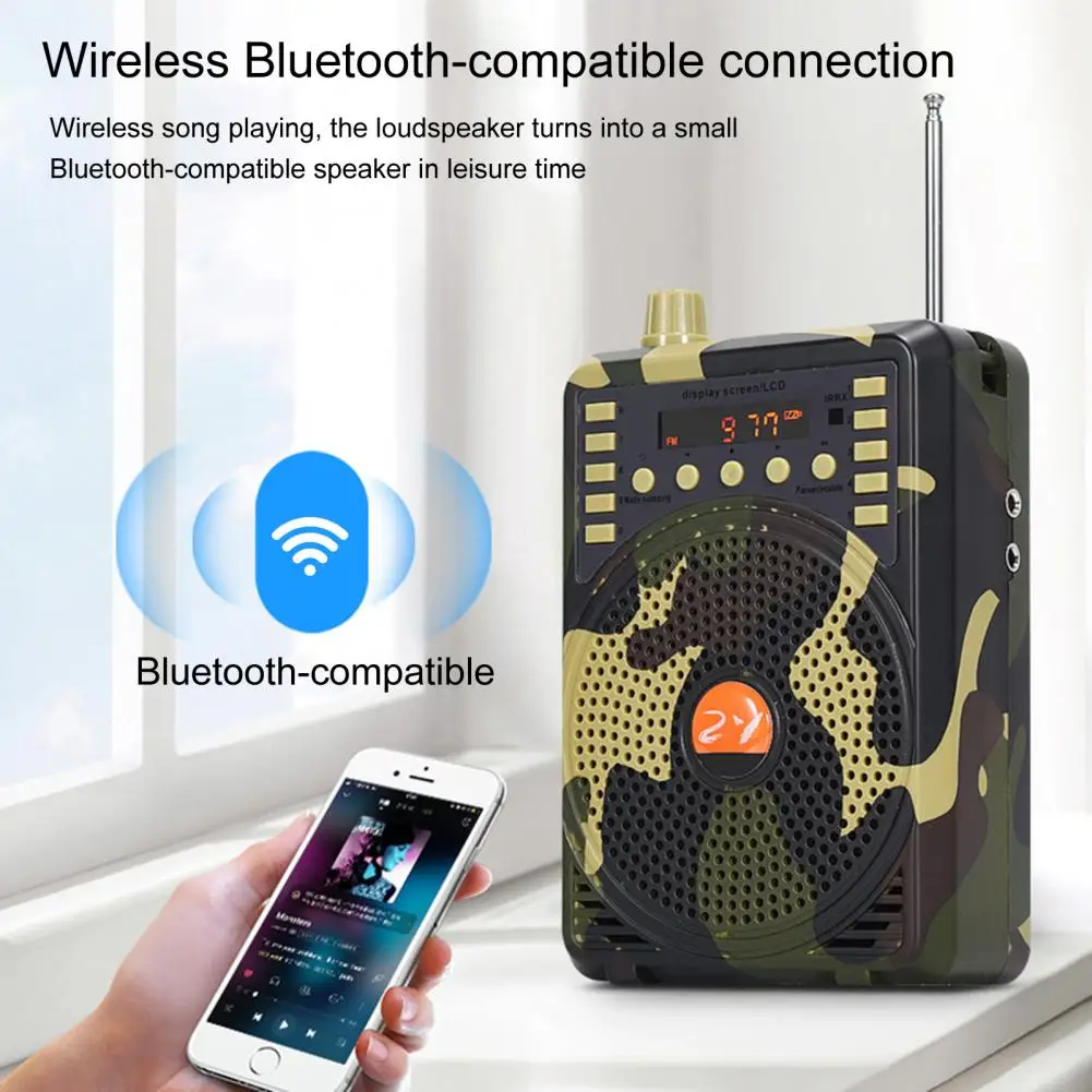 1000M Remote Control Amplifier Professional Small Size Sound Amplifiers Decoy Calling Speaker Hunt Tool Sound Amplifiers view 3