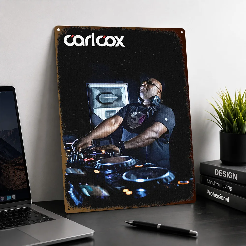 Carl Cox DJ Performance Aluminum Poster Personalized Metal Sign Vintage Club Energy Wall Art A Distinctive Gift For Dance Fans