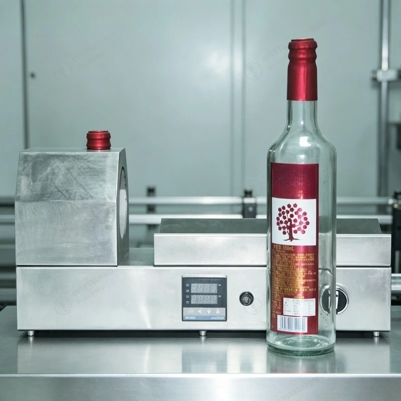 Wine Bottle Capsule Heat Shrink Machine Bottle Cap Sleeve Label Shrink Wrapping Machine view 2