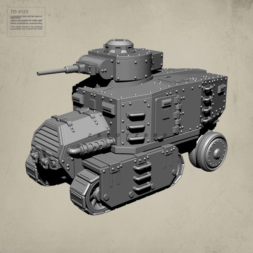 1/144 50mm Resin model kits figure colorless and self-assembled (Tank) TD-4123