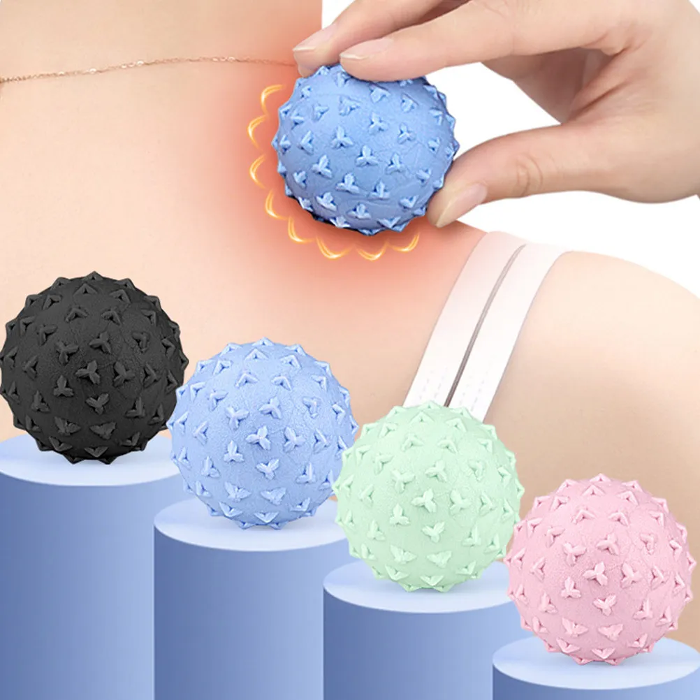 

Набор из 4 массажных мячей: практичный массажер для тела, для снятия боли в мышцах, глубокого расслабления тканей, домашний массажный мяч, массажер для шеи