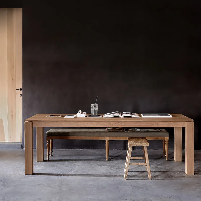 Living Room Extending Dining Table Modern Wood Center Restaurant Dining Table Office Study Mesas De Comedor Kitchen Furniture