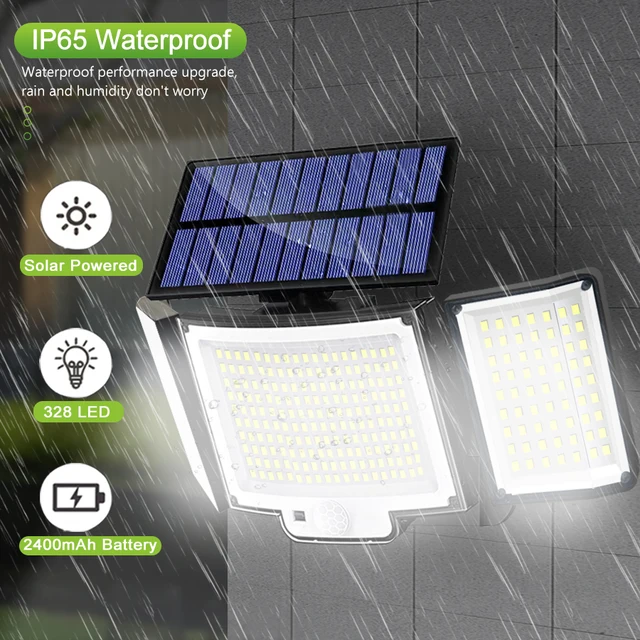Solar Light Outdoor 328/348 LED Integrated Super Bright Motion Sensor Strong Power IP65 Waterproof 3 Working Modes Garden Wall 5 Solar Light Outdoor 328/348 LED Integrated Super Bright Motion Sensor Strong Power IP65 Waterproof 3 Working Modes Garden Wall 5