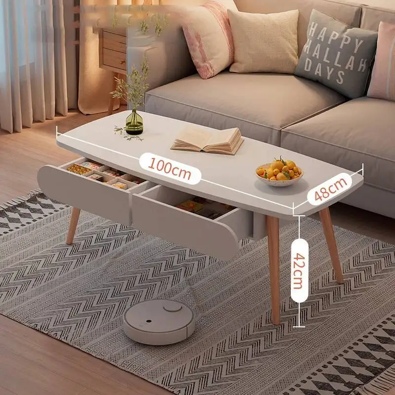 

Nordic Modern Round Wood Minimalist Coffee Table Makeup Bedside Side Table Living Room Gamer Small Lounge Sehpalar Home Decor