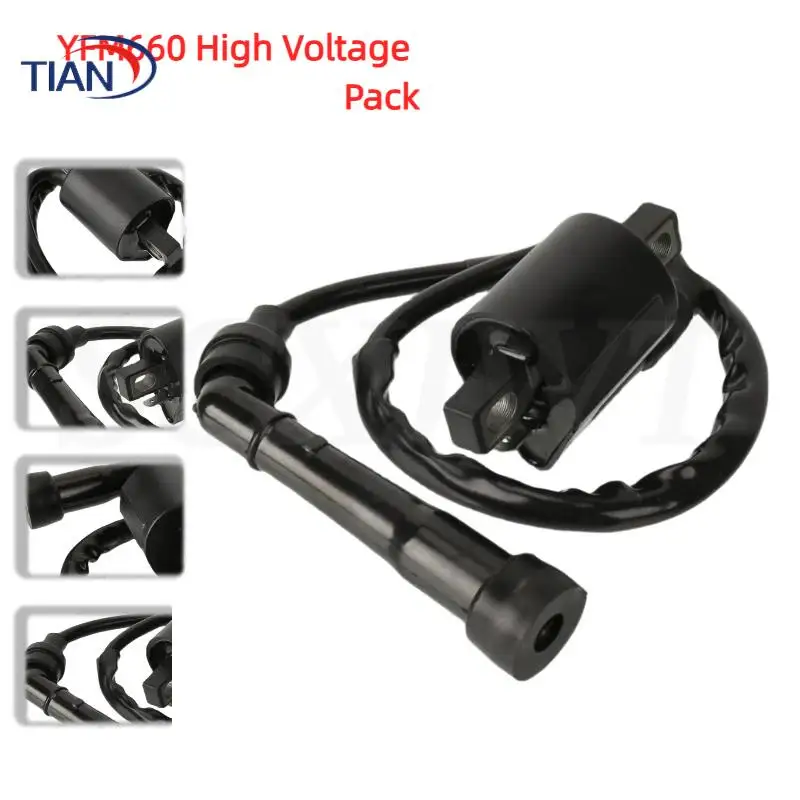 Ignition Coil with 400mm Cable Length Compatible with YFM 660 (2001-2005) MOTO