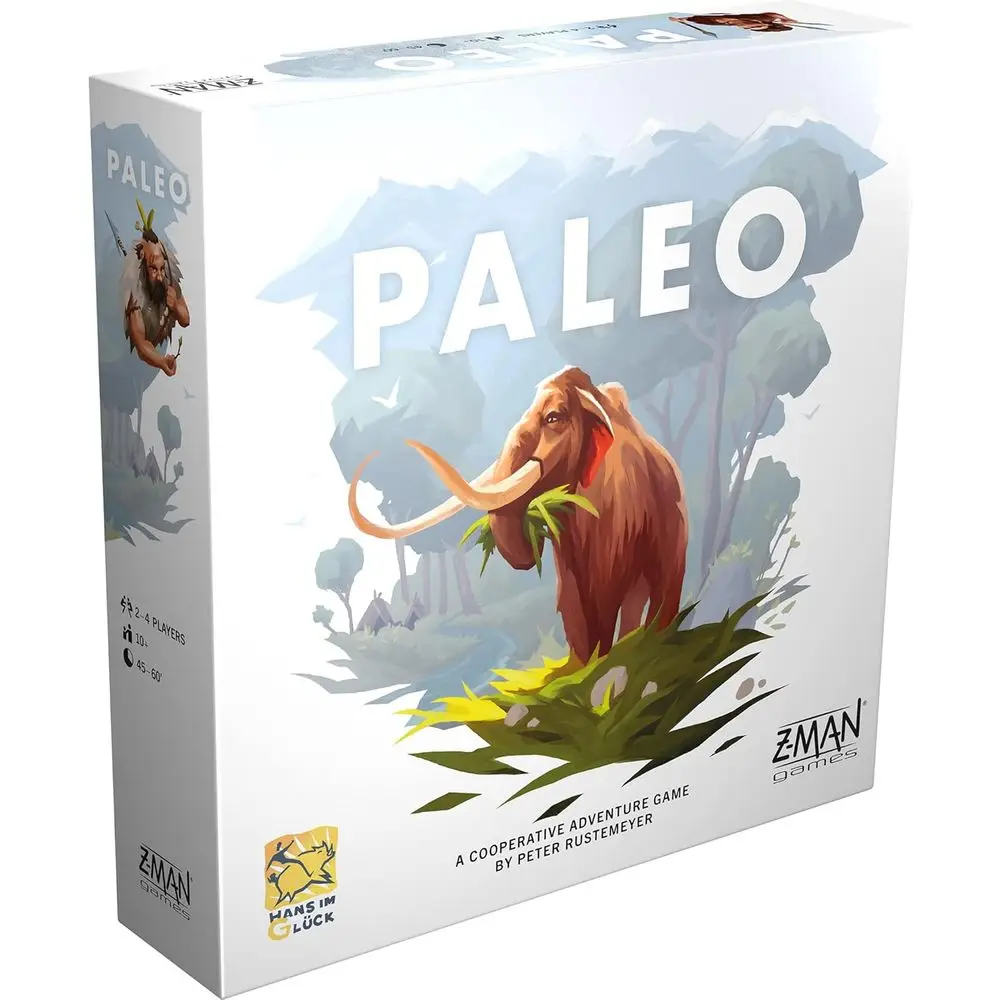 

Настольная игра Asee Paleo - кооперативная игра в стиле палеолита для любителей приключений или стратегических игр, семейная игра для детей и взрослых.