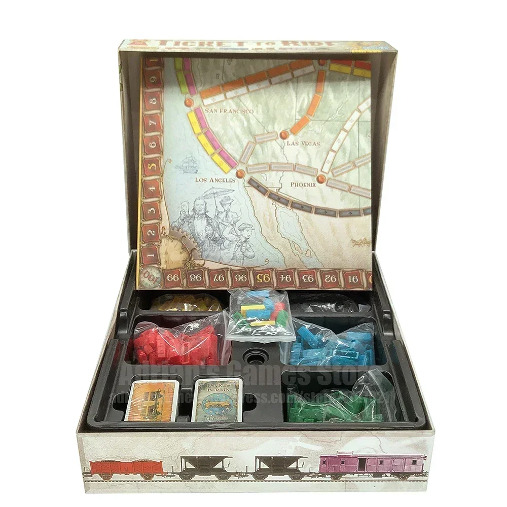 Ticket To Ride Series Euro First Journey giochi da tavolo Dobble Multiplayer Friends Party Play Cards Game Plot Collection Toys Gifts