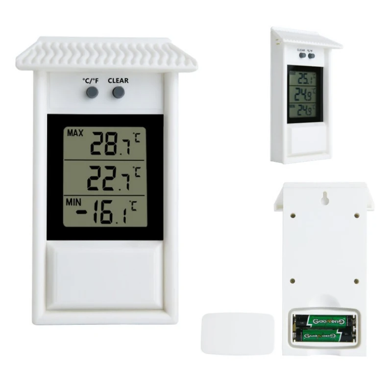 Indoor Outdoor Home Garden Breeding Greenhouse Sauna Room Planting Temperature Gauge Refrigerator Temperature Measurement Tool