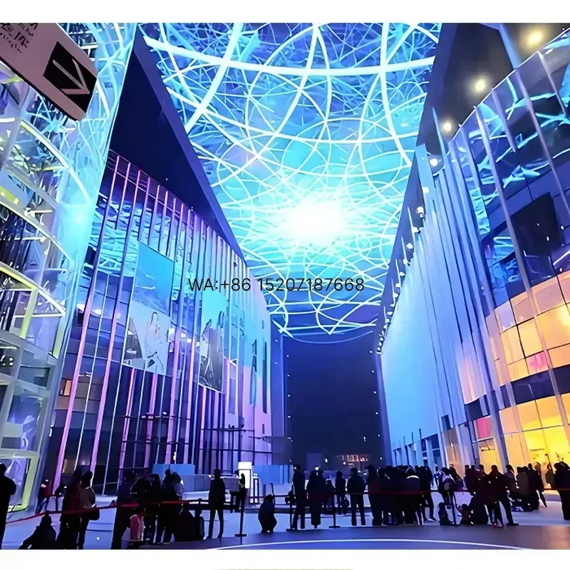Wmwmnu for Sky Led Screens 3D Hologram Display Projection Video Content Animation Source Projector Screen Indoor for Malls