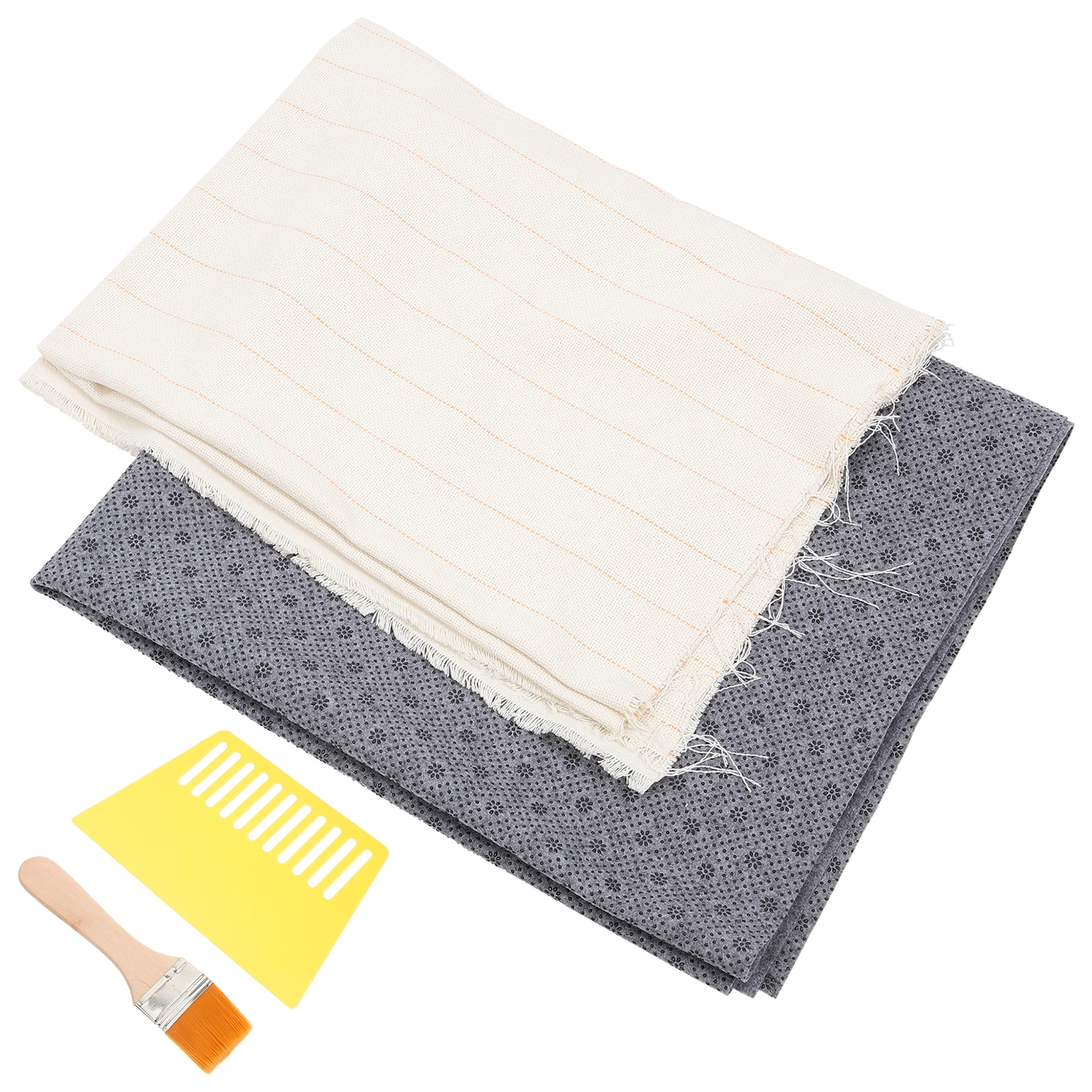 

1 set Tufted Cloth 180x100cm Non Slip Backing 150x100cm Rug Tufting Cloth Yellow Thread Tufting Rug Kit Monks Fabric Carpet DIY