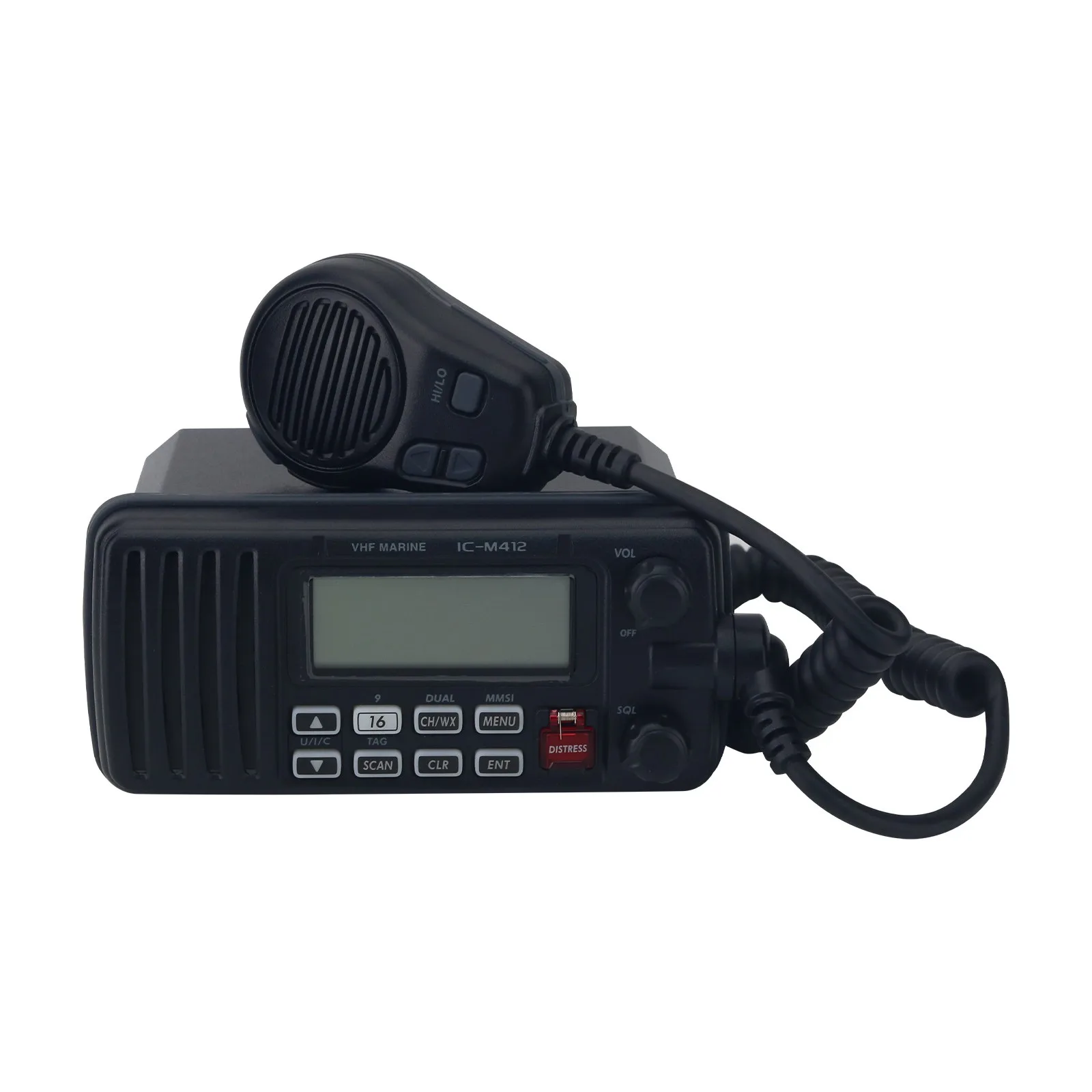 IC-M412 25W Fixed Mount VHF Marine Transceiver w/ Handheld Microphone & IPX7 Submersible Protection