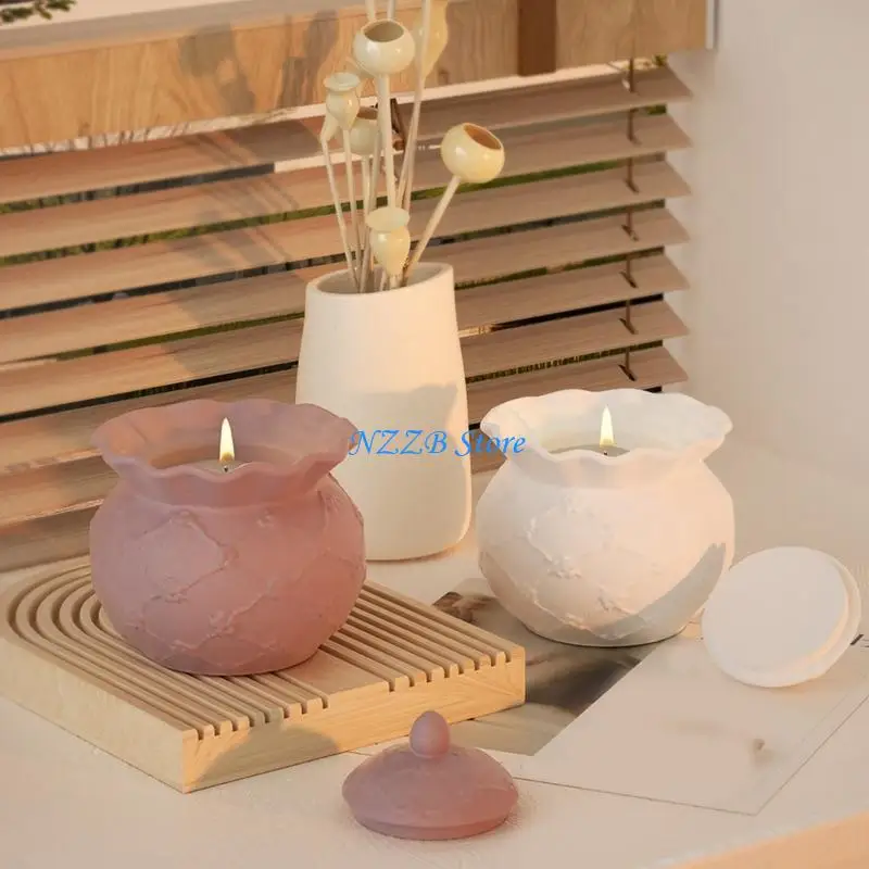 

T21F Jar Resin Mold with Lid Silicone Storage Box Mould for Epoxy Casting Resin Craft Jewelry Container Holder Decors