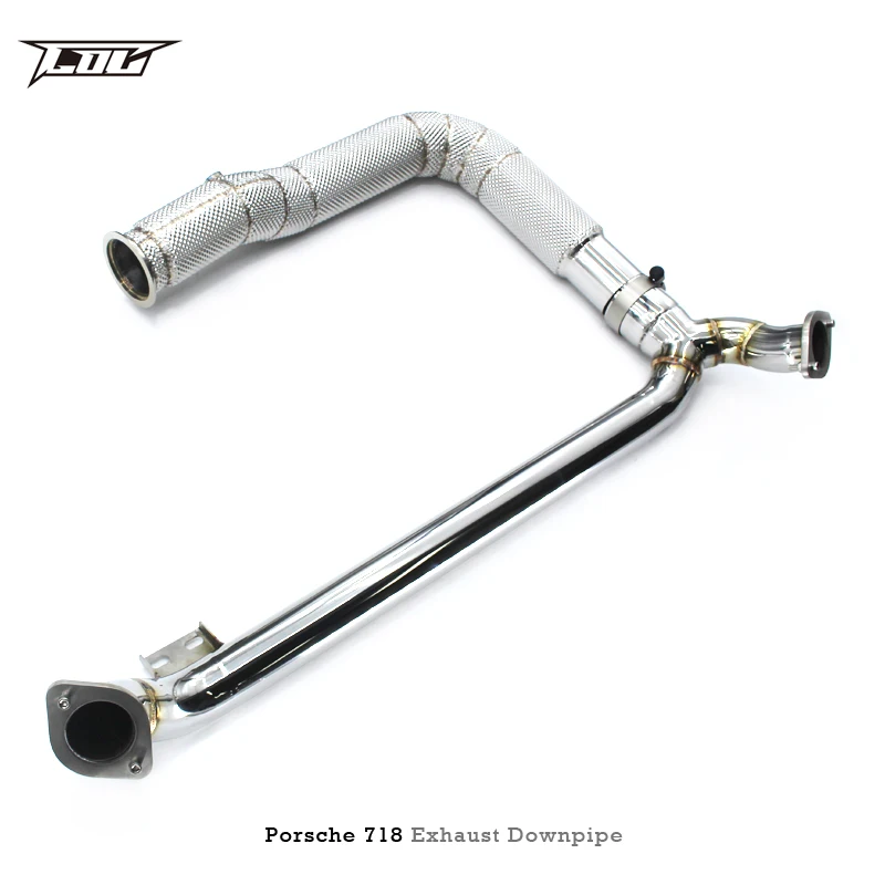 Head Section High flow Pipes Exhaust Pipes branch downpipe Exhaust Pipe with catalyst For Porsche 718 2.0T 2016