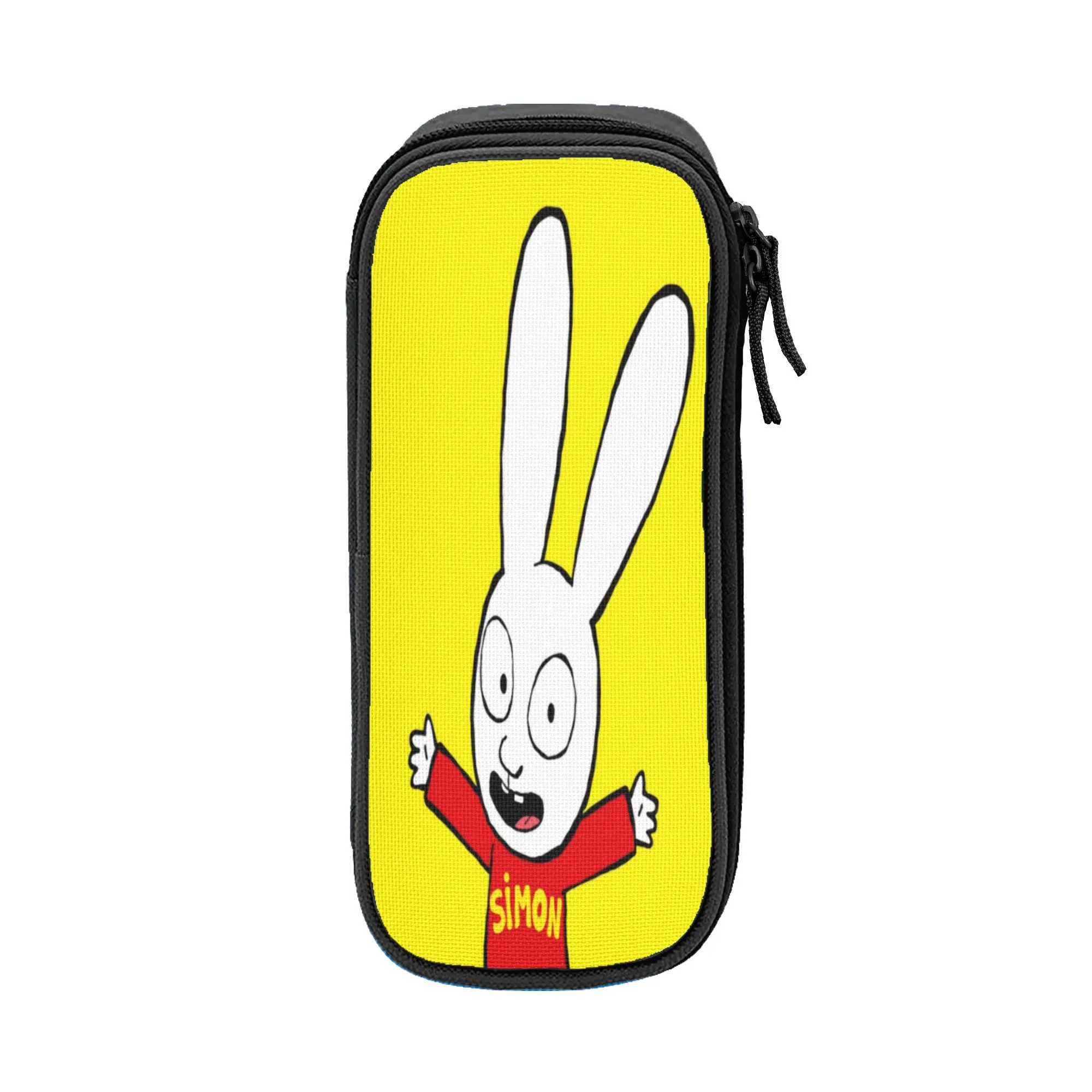 Large Capacity Pencil Case Simon Super Rabbit Merch  Double Layer Pen Case Women Makeup Bag Amazing Gift