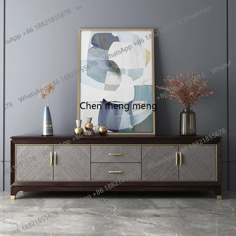 

​​American Light Luxury Modern Solid Wood TV Stand Coffee Table Creativity Small Space Stylish Living Room Furniture FYTS​​ RR
