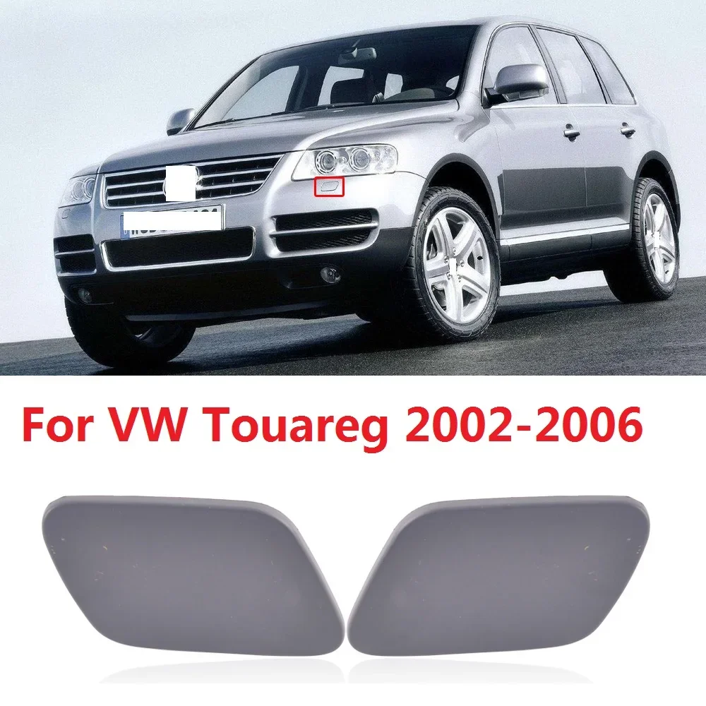 CAPQX For VW Touareg 2002 2003 2004 2005 2006 Car Front Bumper headlight washer spray nozzle cover headlamp washer jet cap Lid