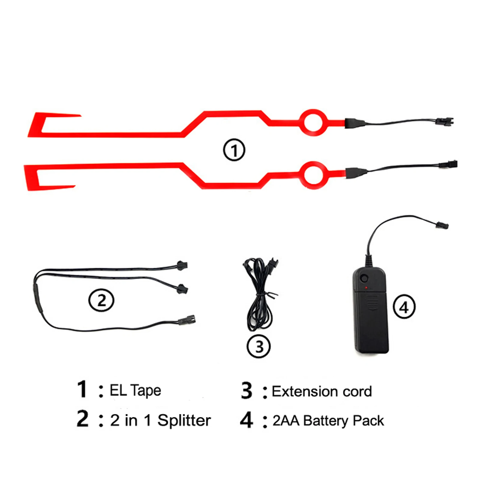 Motorcycle Helmet Light Fluorescent Helmet Decorative Bar Led Riding Signal Light Strip DIY Helmet Decor Helmet Accessories