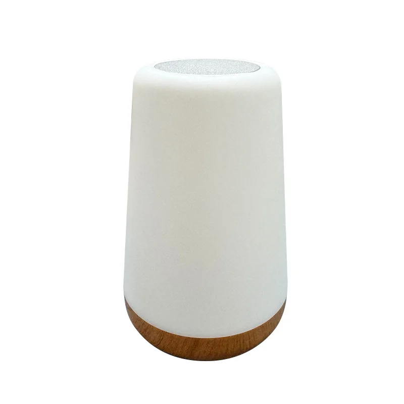 Wood Grain Remote Control Touch Seven Colours Ambient Light Usb Rechargeable 13 Colours Light Bedroom Bedside Bight Light