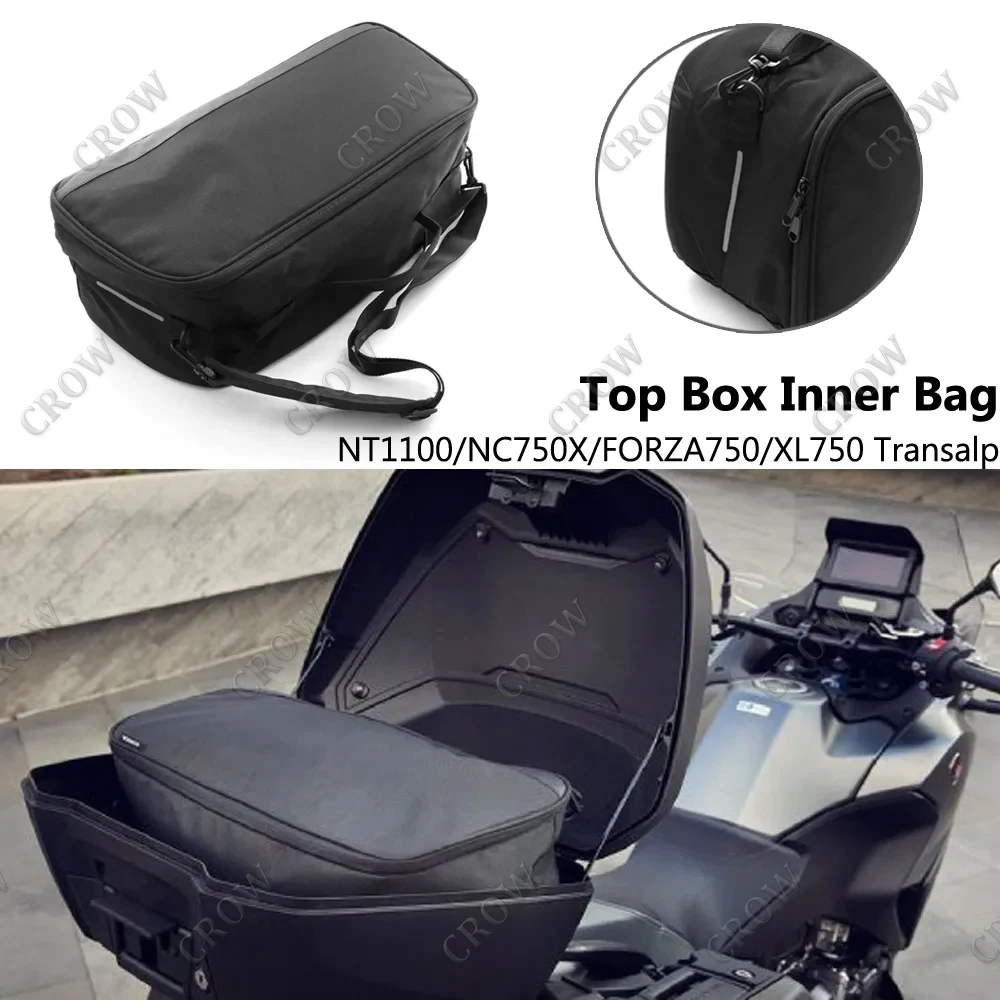 

For Honda FORZA750 NC750X NT1100 Motorcycle Accessories Top Box Inner Luggage Storage Bags XL750 Transalp 2023 2024