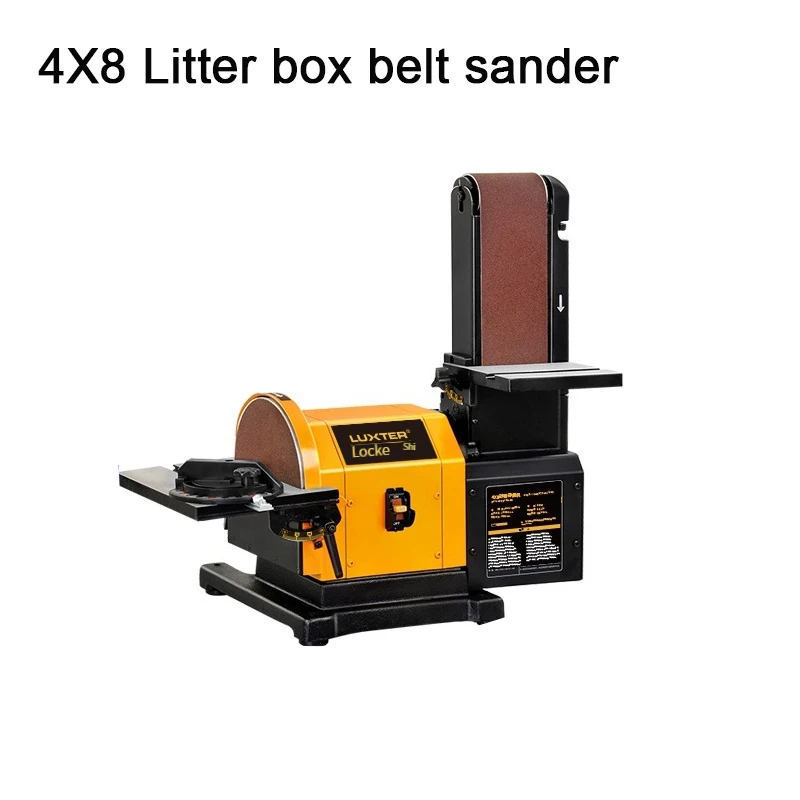 

220V High-Power Abrasive Belt Sanding Machine Sandpaper Polishing Machine 0-45° Angle Adjustable Electric Woodworking Sander