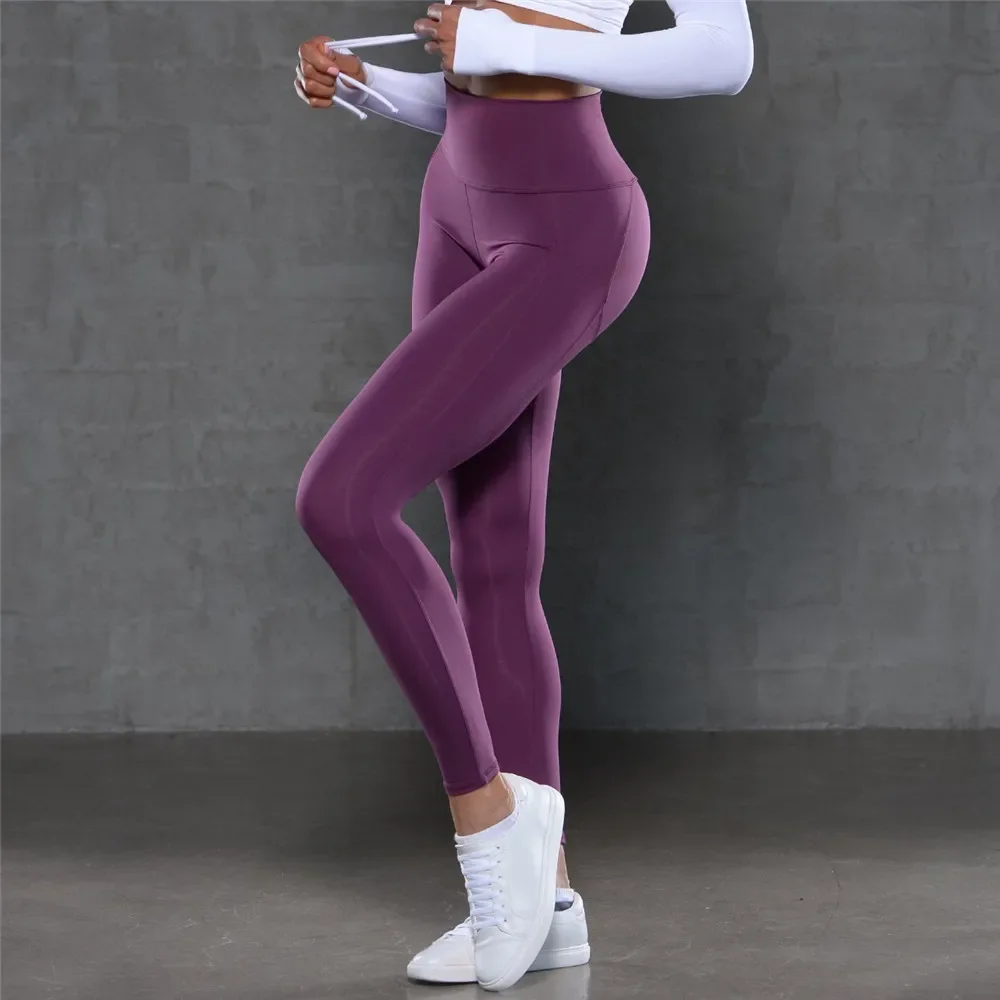 QK Women Envy High Waist Squat Proof Yoga Pants Workout Tummy Control Sports Leggings Tights Push Up Trainer Running Trousers