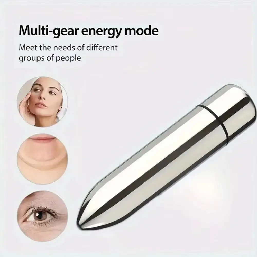 Mini massageador vibratório para tratamento facial e dos olhos, promove a absorção de loção, martelo de massagem portátil, ferramenta de massagem facial