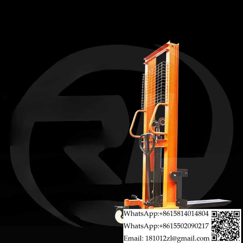 Electric manual hydraulic forklift 1 ton, 2 tons, 3 tons, stacking height, small loading and unloading truck, double gantry type