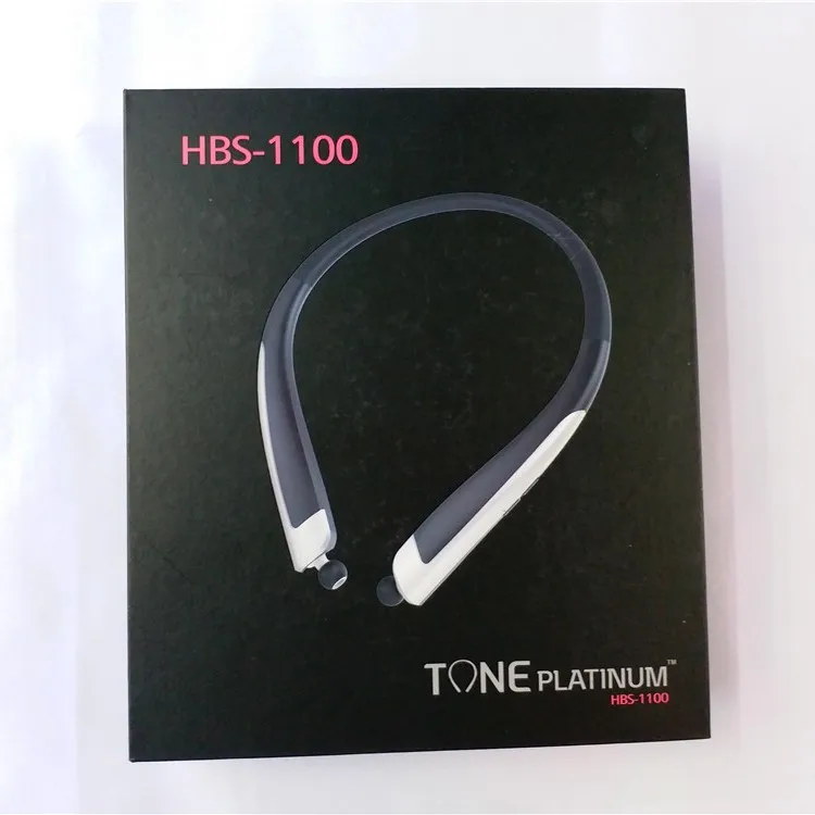 HBS-1100 słuchawki nauszne Stereo z Bluetooth słuchawki z pałąkiem na szyję modne Mini słuchawki bezprzewodowe głośnomówiące binauralne uniwersalne Mini