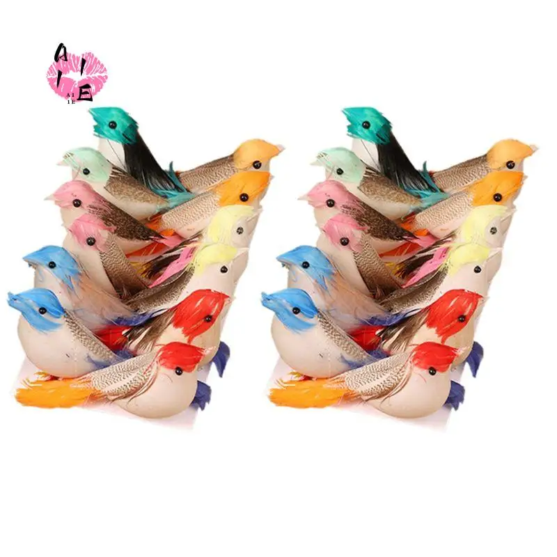 A11E-Mini Simulation Bird Artificial Color DIY Crafts Home Fairy Garden Decoration Ornaments Gift