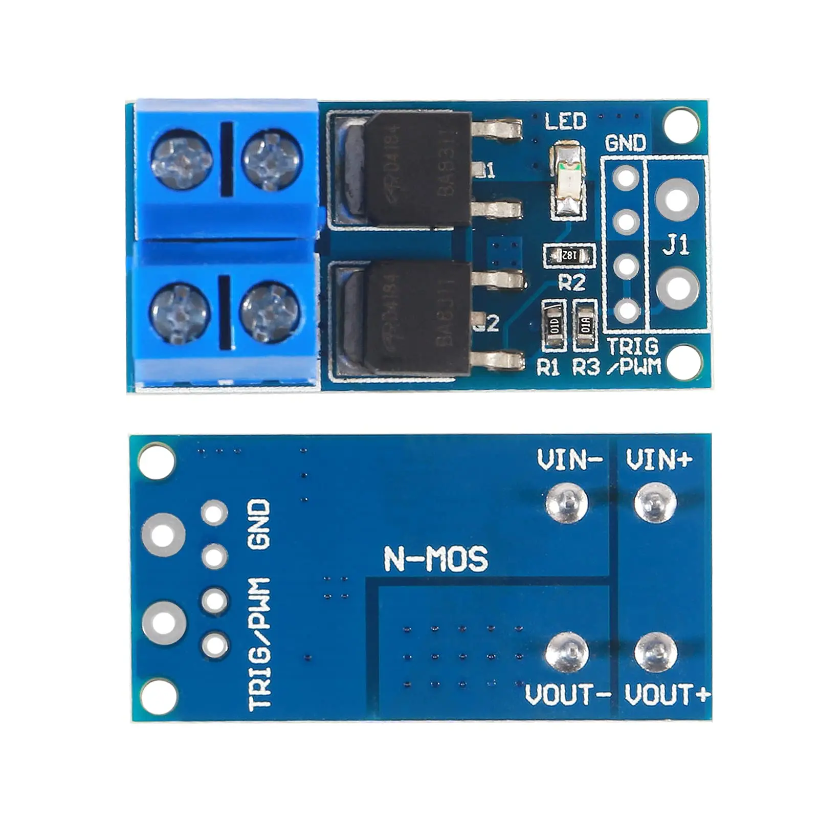 DC 5V-36V 15A 400W podwójna moc MOSFET spust moduł napędowy 0-20KHz PWM regulacja przełącznik elektroniczny płyta sterowania