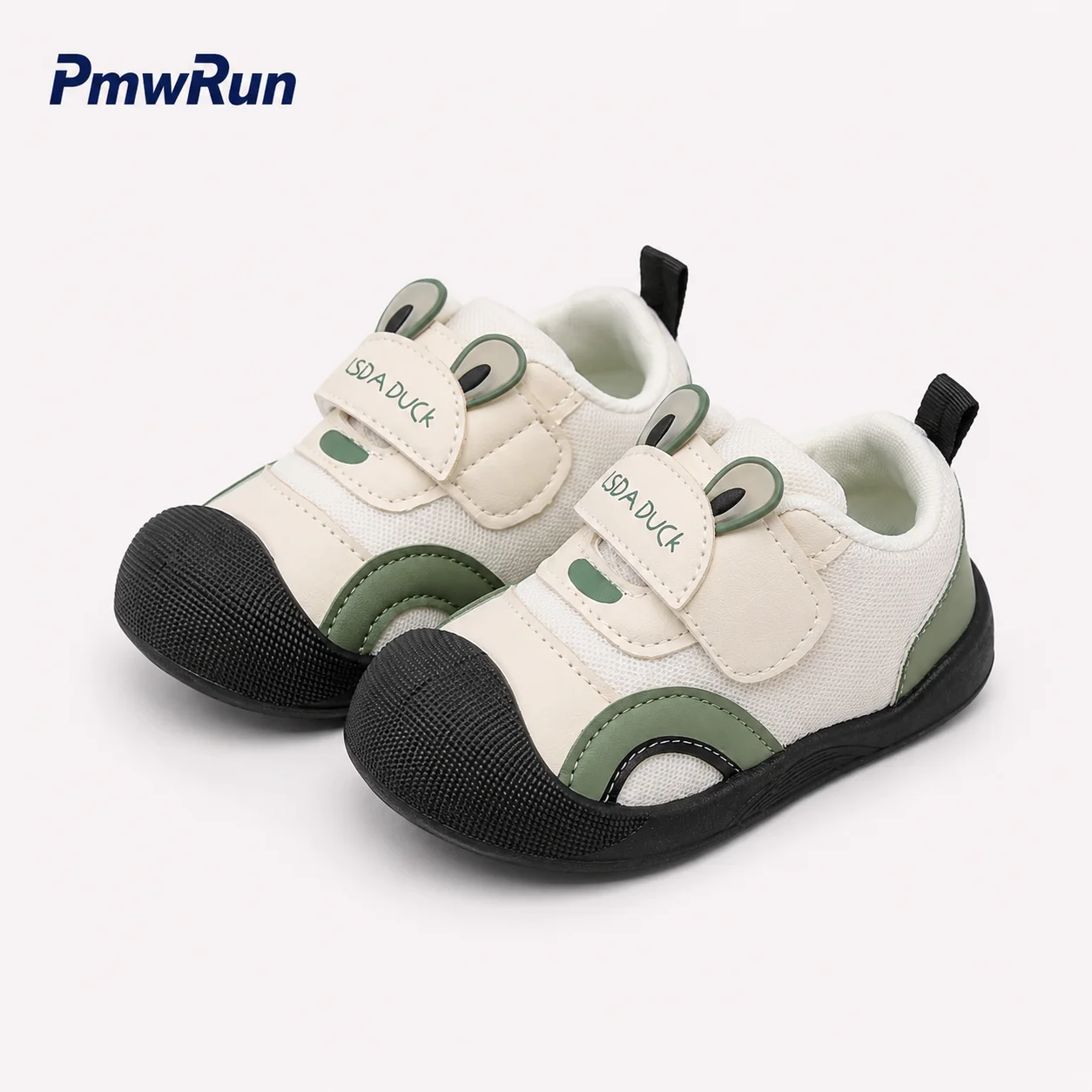 PU Leather Sport Shoes For Children Korean Style Boy's Girl's Running Footwear Ergonomics Anti-slippery Kid's Sneakers
