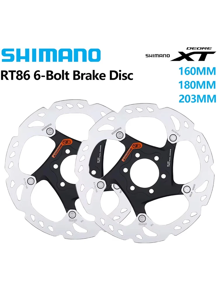 AliExpress Shimano SHIMANO Deore XT RT86 160MM 180MM 203MM Bike Brake Disc 6 Bolt Rotor IceTechnology MTB Mountain Bike Parts