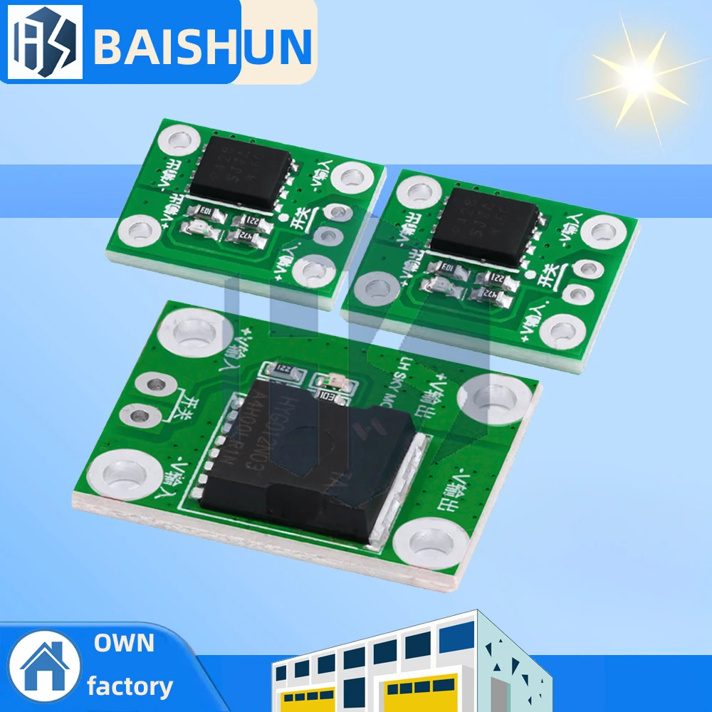 â€ŒIndustrial-Grade MOSFET Driver Module â€“ 10-100A Adjustable PWM Controller (12-60V DC) with Opto-Isolation & Fault Protection