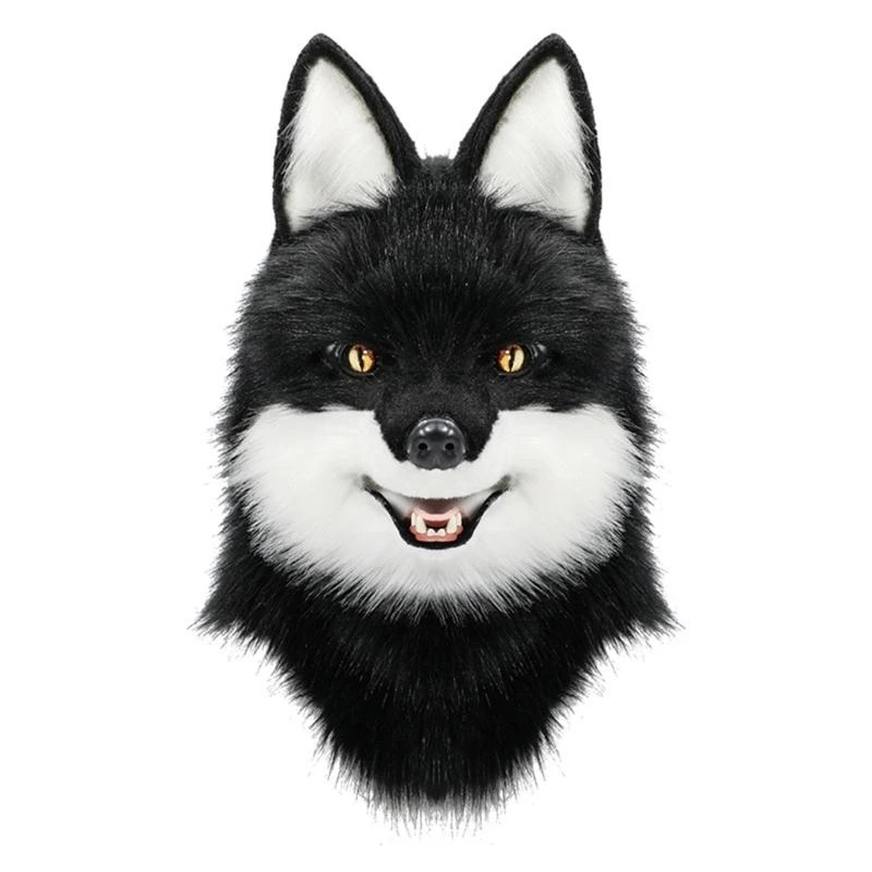 5asd 할로윈 늑대 헤드기어 코스프레 및 테마 행사를 위한 현실적인 동물 마스크