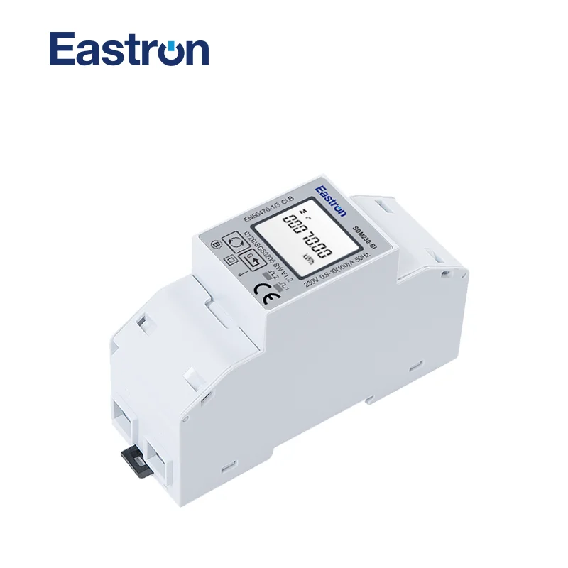 SDM230-BI misuratore di energia su guida Din monofase medio, bidirezionale, CE, 100A, importazione ed esportazione di energia misurato