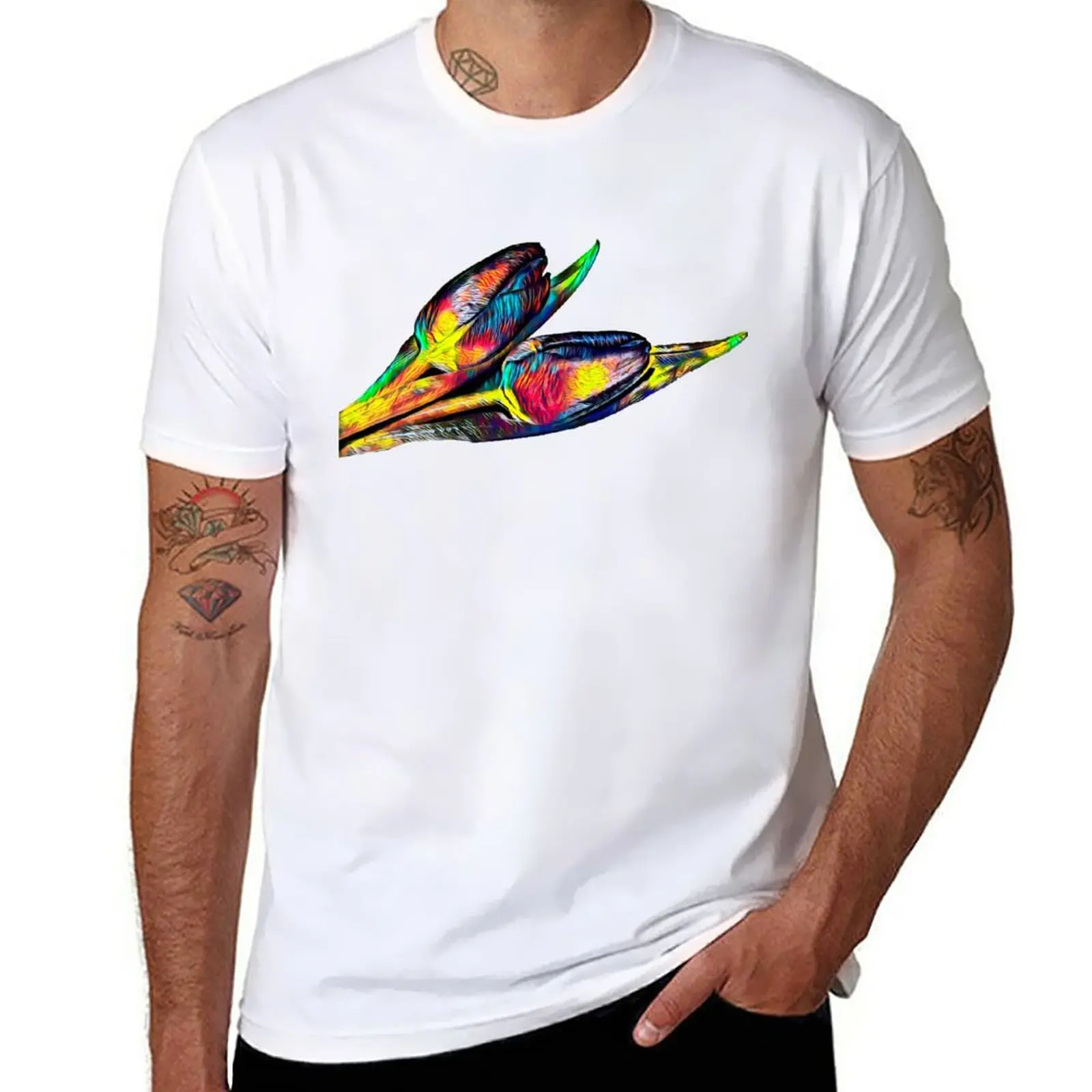 

New Cute Tulip T-Shirt Women Girls Perfect Love Sunshine T-Shirt summer tops Men's t shirts