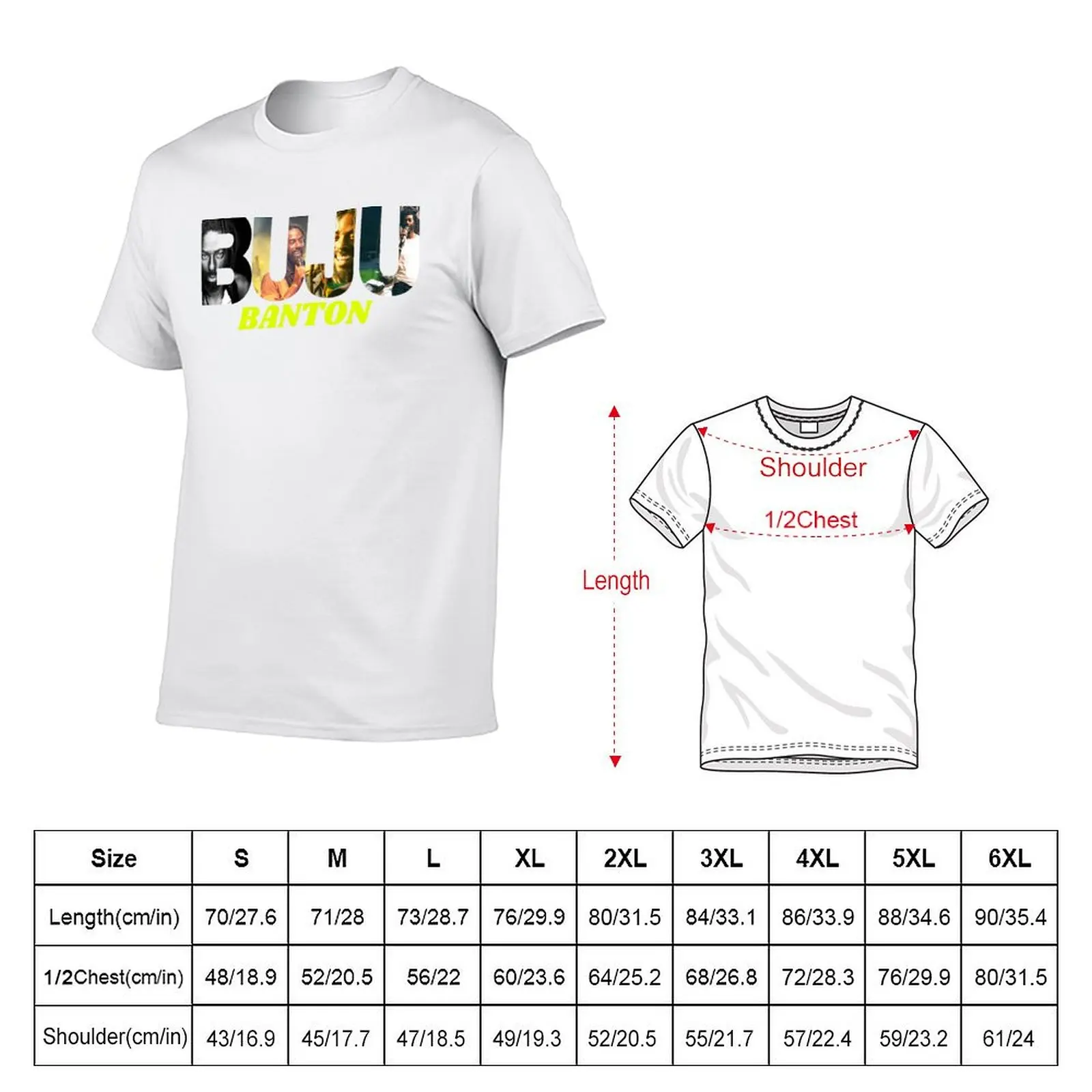 buju banton t shirt sticker T-Shirt man t shirts cotton men t shirt cotton 100% man shirts graphic T-shirt